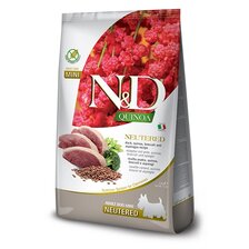 Farmina N&D Dog QUINOA (GF) adult mini, neutered, duck, broccoli & asparagus 2,5 kg